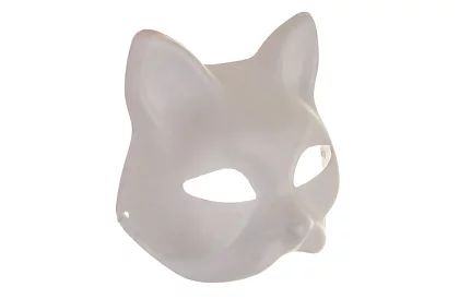 Măști de pisică pentru carnaval 10 bucăți – set DIY pentru pictat