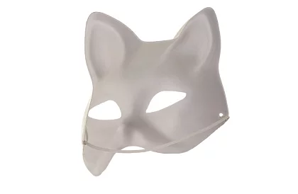 Măști de pisică pentru carnaval 10 bucăți – set DIY pentru pictat