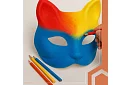 Măști de pisică pentru carnaval 10 bucăți – set DIY pentru pictat