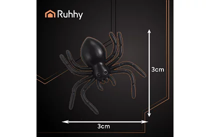 Păianjeni din plastic – Decorațiune de Halloween, 10 bucăți