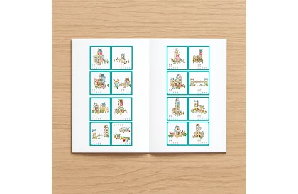 Blocuri de construcție din lemn – căsuță, 268 de piese