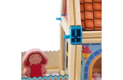 Blocuri de construcție din lemn – căsuță, 268 de piese