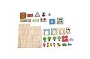 Blocuri de construcție din lemn – căsuță, 268 de piese