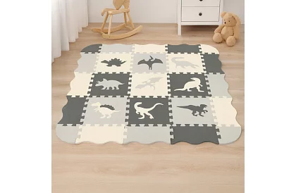 Pătură de puzzle din spumă - 106 × 106 cm