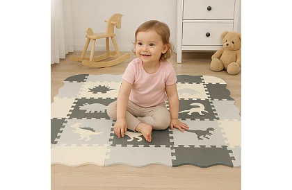 Pătură de puzzle din spumă - 106 × 106 cm