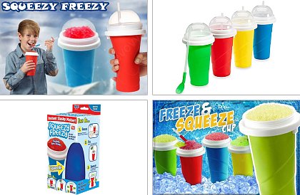 Squeezy Freeze - pahar cu răcire instantanee, ușor și distractiv