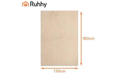 Plaid termic 180 × 130 cm - bej, 10 moduri + telecomandă