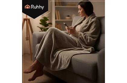 Plaid termic 180 × 130 cm - bej, 10 moduri + telecomandă