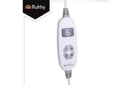 Plaid termic 180 × 130 cm - bej, 10 moduri + telecomandă