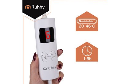 Pătură electrică de încălzire 180 × 130 cm, 6 moduri + telecomandă