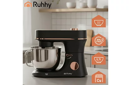 Robot de bucătărie cu bol încălzit de 5,7 l – 2300 W + accesorii