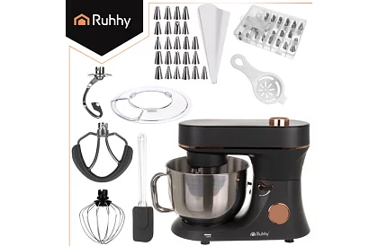 Robot de bucătărie cu bol încălzit de 5,7 l – 2300 W + accesorii