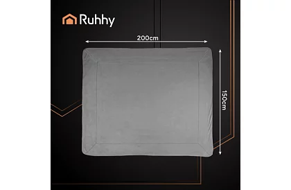 Plaid dublu față 150 x 200 cm – gri închis