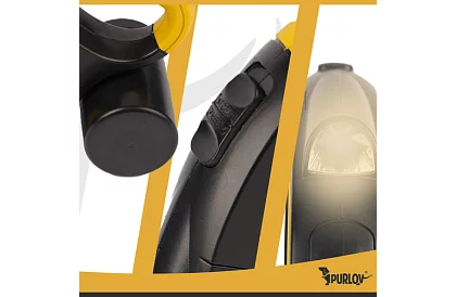 Flexi lesă pentru câini cu lanternă LED - 5 m - 10 - 25 kg