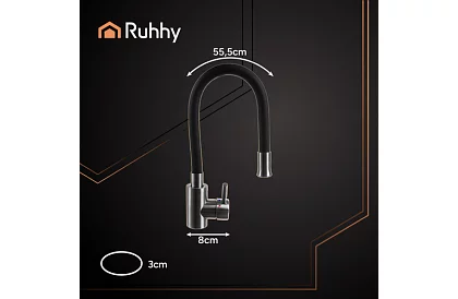 Robinet de chiuvetă 360° cu jet flexibil și aerator