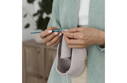 Set de croșetat în husă pentru începători și avansați – 69 de piese