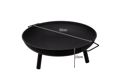 Focare de grădină cu mânere - 60 cm