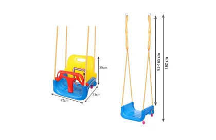 Leagăna din plastic pentru copii 3 în 1