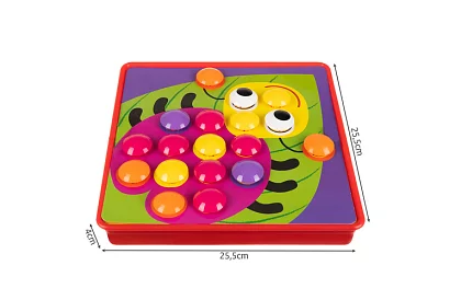 Mozaica educațională - puzzle cu butoane