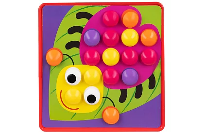 Mozaica educațională - puzzle cu butoane