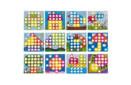 Mozaica educațională - puzzle cu butoane