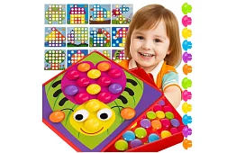 Mozaica educațională - puzzle cu butoane