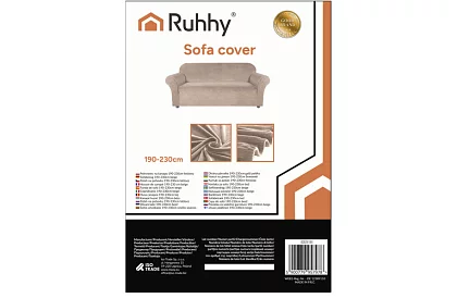 Husă extensibilă pentru canapea 190–230 cm – Catifea bej