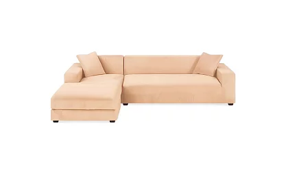 Husă extensibilă pentru canapea 190–230 cm – Catifea bej