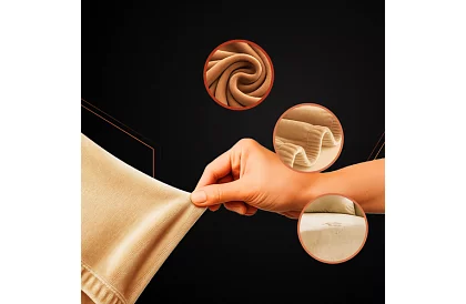 Husă extensibilă pentru canapea 190–230 cm – Catifea bej