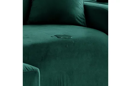 Husă elastică pentru canapea 190–230 cm – Catifea verde