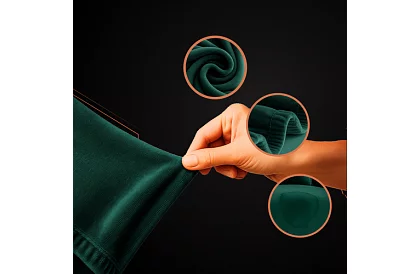 Husă elastică pentru canapea 190–230 cm – Catifea verde