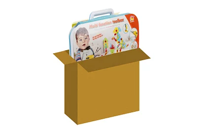 Set de șuruburi pentru copii cu bormașină