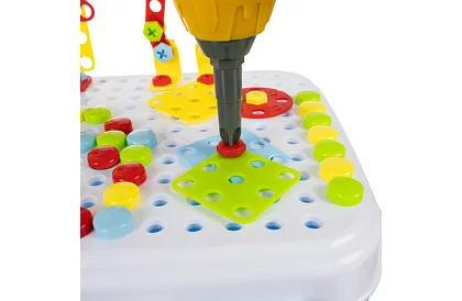 Set de șuruburi pentru copii cu bormașină