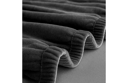 Husă extensibilă pentru canapea 190–230 cm – Catifea gri închis