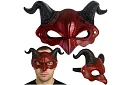 Masca de carnaval a diavolului cu coarne