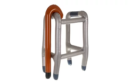 Cărucior gonflabil cu baston + pompă