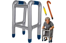 Cărucior gonflabil cu baston + pompă