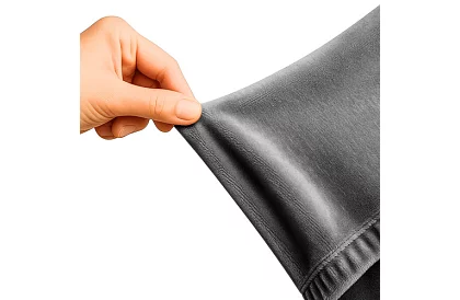 Husă extensibilă pentru canapea 145–185 cm – catifea gri închis