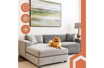 Husă extensibilă pentru canapea 145–185 cm – catifea gri închis