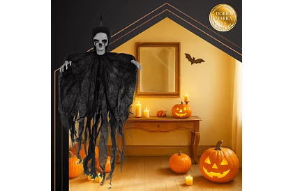 Schelet suspendat 70 cm - decoratiune suspendata neagra