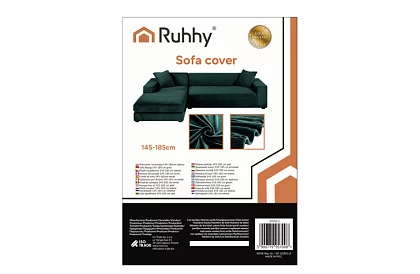 Funda extensibilă pentru canapea 145–185 cm – Catifea verde