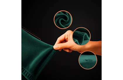 Funda extensibilă pentru canapea 145–185 cm – Catifea verde