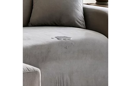 Husă extensibilă pentru canapea 190–230 cm – Catifea gri deschis