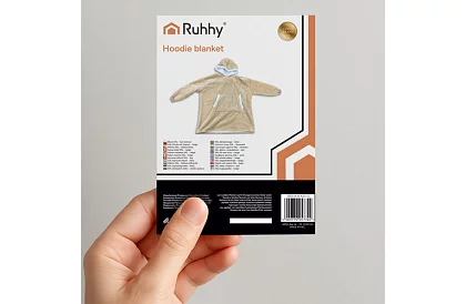 Mărimea oversize hanorac – pătură bej