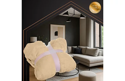 Mărimea oversize hanorac – pătură bej