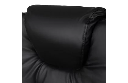 Scaun de birou cu suport pentru picioare extensibil – negru