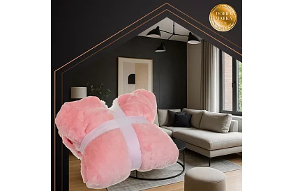 Mărimea oversize hanorac – pătură roz