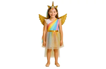 Costum de unicorn pentru copii în trei piese - 130–140 cm