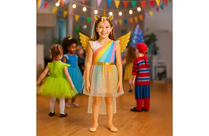 Costum de unicorn pentru copii în trei piese - 130–140 cm