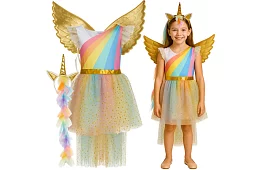 Costum de unicorn pentru copii în trei piese - 130–140 cm